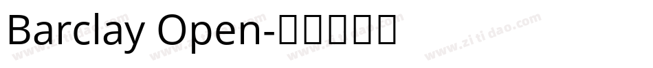 Barclay Open字体转换
